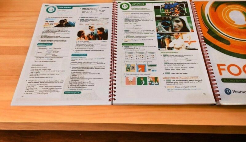 Focus second edition 1, 2, 3, 5  Studen's book + Workbook