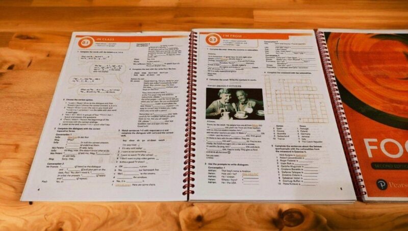 Focus second edition 1, 2, 3, 5  Studen's book + Workbook