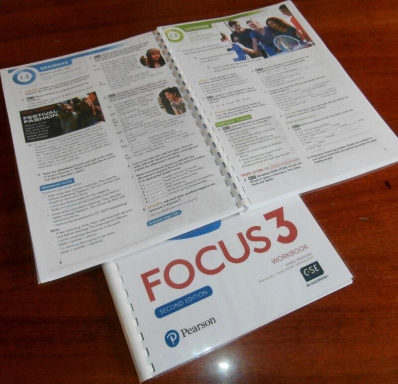 Focus second edition 1, 2, 3, 5  Studen's book + Workbook