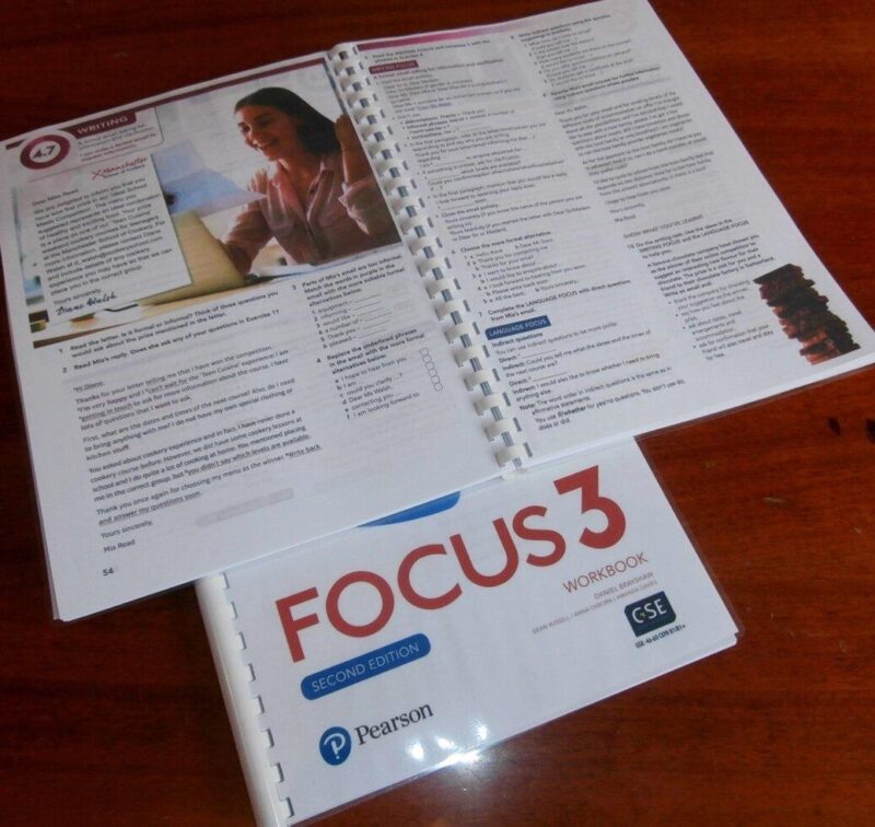 Focus second edition 1, 2, 3, 5  Studen's book + Workbook