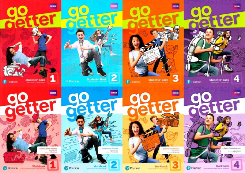 Go getter 1, 2, 3, 4  Studen's book + Workbook