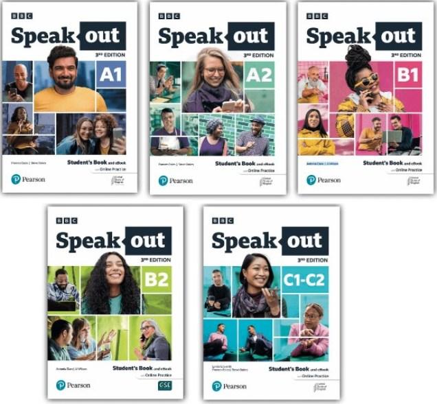 SpeakOut A1, А2, В1, В2, С1-С2 3rd edition Комплект (Підручник + Зшитий)